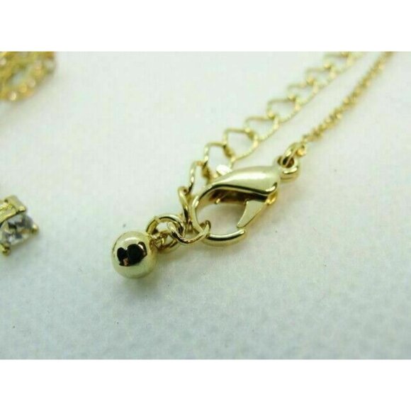 Womans Avon Jewelry Bracelet Necklace Earrings Gold Tone 3pc Set w Box Gift Girl - Picture 5 of 10